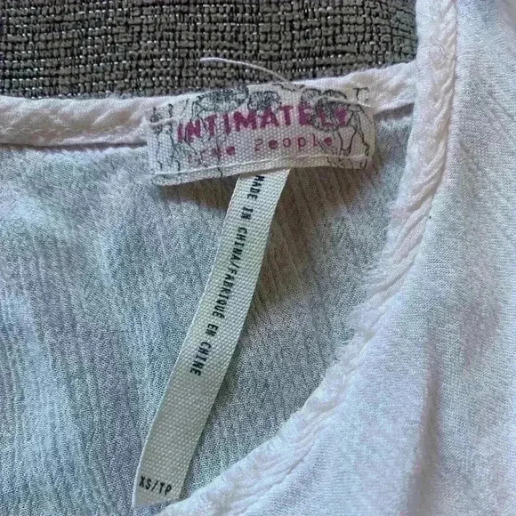Free People Intimately Asymmetrical Tank Top White Color Lightweight Sz XS - Picture 3 of 3
